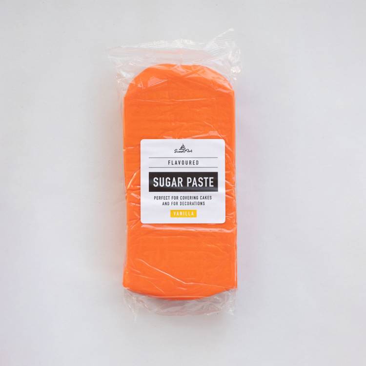 SweetArt potahovací a modelovací hmota vanilková Orange (1 kg)