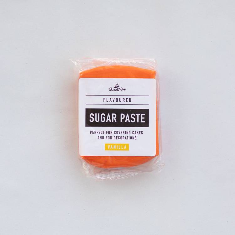 SweetArt potahovací a modelovací hmota vanilková Orange (250 g)