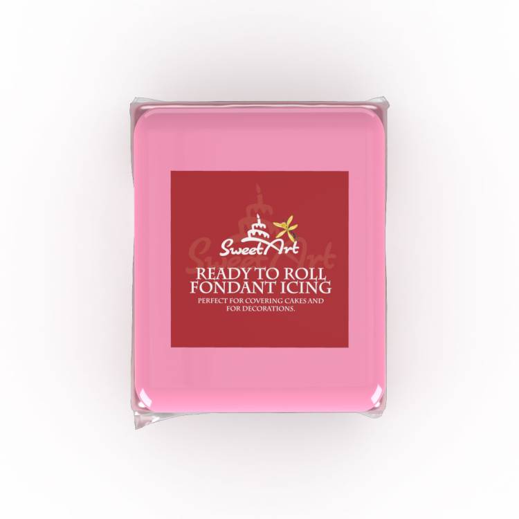 SweetArt potahovací a modelovací hmota vanilková Pink (250 g)