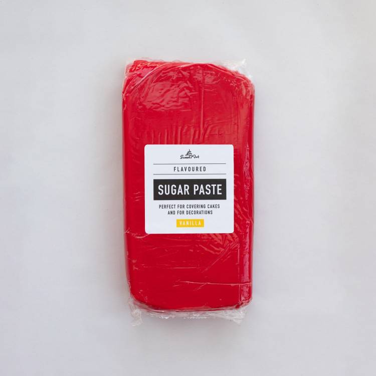 SweetArt potahovací a modelovací hmota vanilková Red (1 kg)