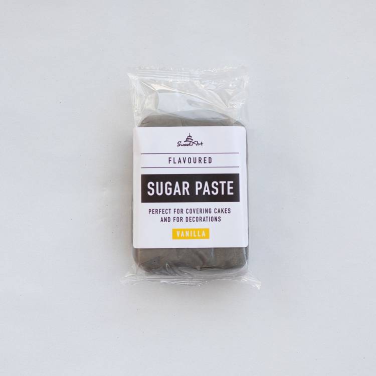 SweetArt potahovací a modelovací hmota vanilková Silver šedá (250 g)