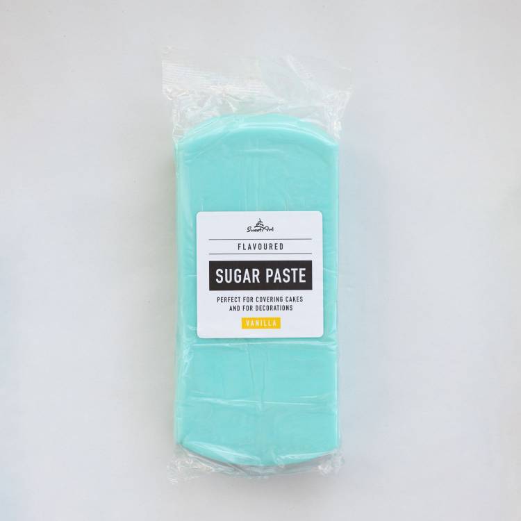 SweetArt potahovací a modelovací hmota vanilková Sky Blue (1 kg)