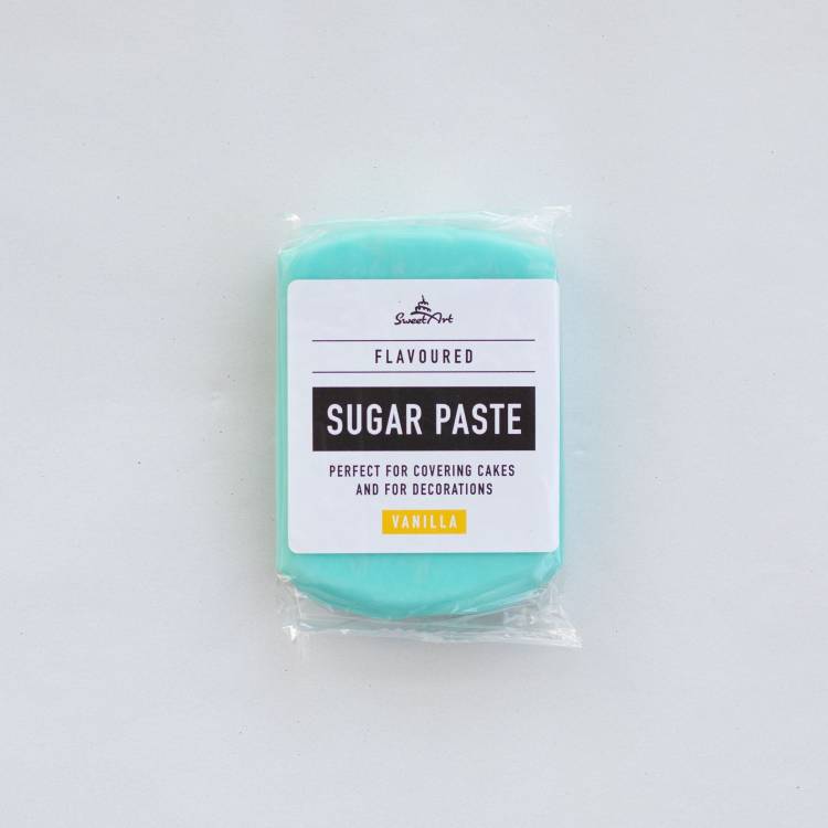 SweetArt potahovací a modelovací hmota vanilková Sky Blue (250 g)