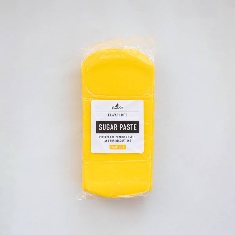 SweetArt potahovací a modelovací hmota vanilková Yellow (1 kg)