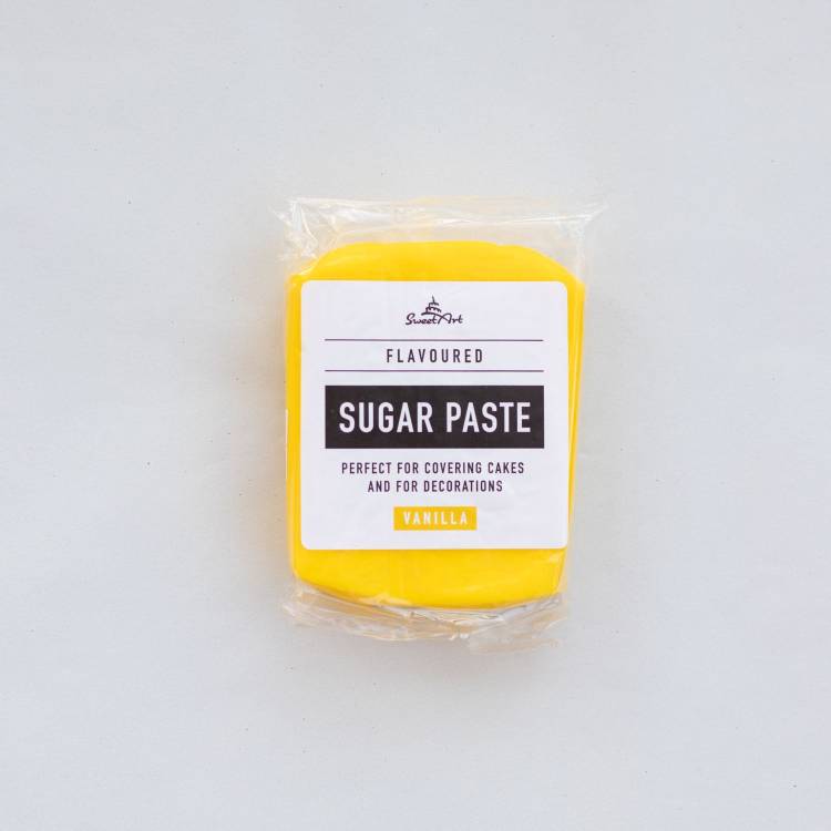 SweetArt potahovací a modelovací hmota vanilková Yellow (250 g)