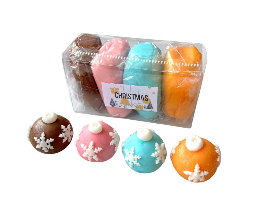 SweetArt potahovací a modelovací hmoty vanilkové Vánoce 2 (4x100 g)