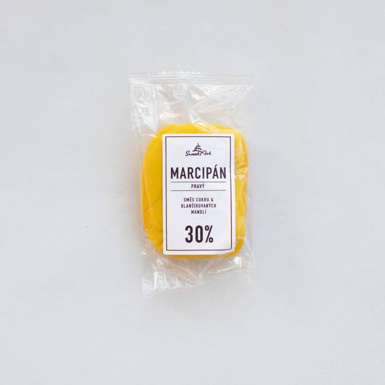 SweetArt Pravý marcipán žlutý 30% mandlí (150 g)