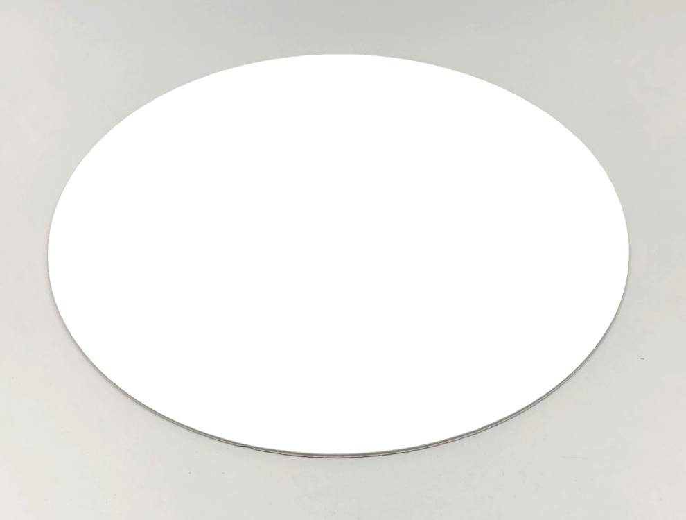 Tác bílý tenký rovný kruh 16 cm (1 ks)