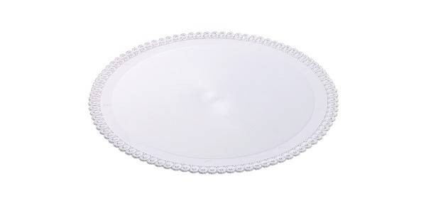 Tác plastový bílý kruh 24 cm (1 ks)