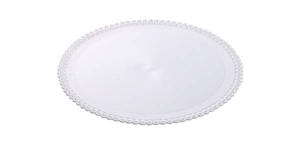 Tác plastový bílý kruh 26 cm (1 ks)