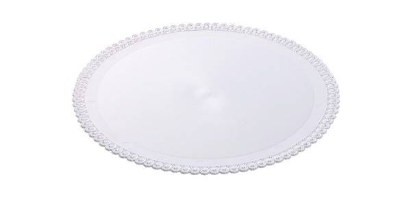 Tác plastový bílý kruh 28 cm (1 ks)
