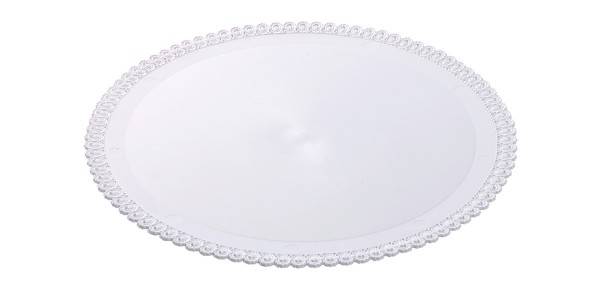 Tác plastový bílý kruh 32 cm (1 ks)
