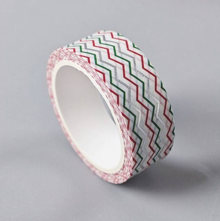 Vánoční papírová lepicí páska 5 (1,5 cm x 5 m)