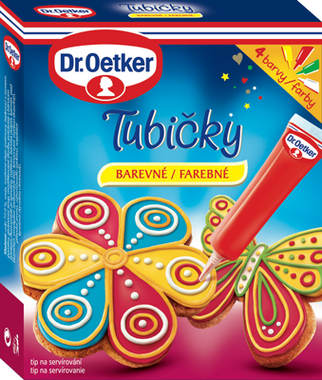 Dr. Oetker Tubičky na zdobení 4 barvy (4x19 g)