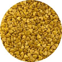4Cake Cukrová srdíčka zlatá (80 g)