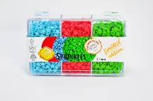 4Cake Sugar stars red, blue and green (90 g)