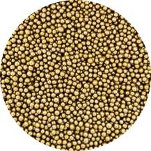 4Cake Cukrové perly zlaté 3-4 mm (80 g)
