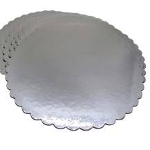 4Cake Tác hrubý vlnka stříbrný kruh 20 cm (1 ks) 1