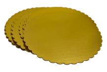 4Cake Tác hrubý vlnka zlatý kruh 20 cm (1 ks) 1