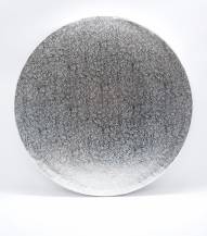 Obrázek k výrobku Cake Star Podložka pod dort PEVNÁ stříbrná vzor Grape kruh 36 cm 14" (1 ks)