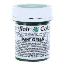 Farba do čokolády na báze kakaového masla Sugarflair Light Green (35 g)