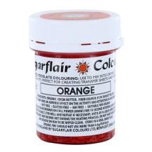 Kakaóvaj alapú csokoládé szín Sugarflair Orange (35 g)