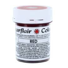 Farba do čokolády na báze kakaového masla Sugarflair Red (35 g)