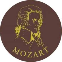 Bombasei čokoládová dekorácia tmavá Mozart (240 ks)