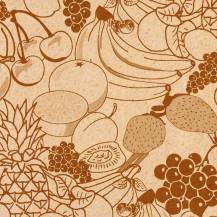 Papier sulfurisé Bombasei à motif Fruits 60 x 40 cm