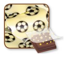 Bombasei transfer fólie Fotbalové míče tmavé 36,5 x 25 cm