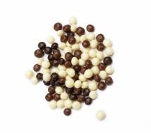 Cereální kuličky v bílé, mléčné a hořké čokoládě (0,5 kg)