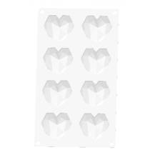 Cesil Silicone mold for baking/for frozen desserts Diamond hearts