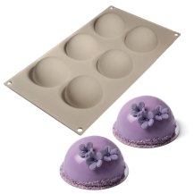 Cesil Silicone mold for baking/for frozen desserts Hemisphere 7 cm (for 6 pcs.)