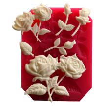 Cesil Forma silikonowa Róża z łodygami