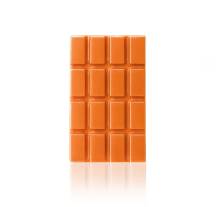 Čokoládová dekorace Tabulka čokolády oranžová (10 ks)