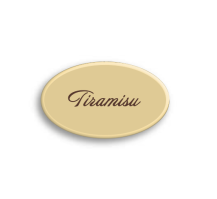 Weiße Tiramisu-Schokoladendekoration (10 Stück)