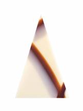 Čokoládová dekorácia Trojuholníky biele Marble (20 ks)