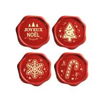 Chocolate decoration Christmas seals (8 pcs)