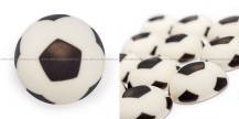 Cukrová dekorace Fotbalový míč polokoule (15 ks)