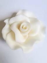 Cukrová růže velká bílá (9 ks)