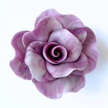 Cukrová růže velká fialová mramorovaná (9 ks)