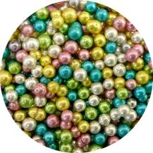 Rainbow sugar pearls (80 g)