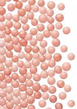 Peach sugar pearls 4 mm (50 g)
