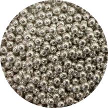 Small silver sugar pearls (80 g)