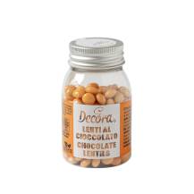 Decora čokoládové mini lentilky oranžové (80 g)
