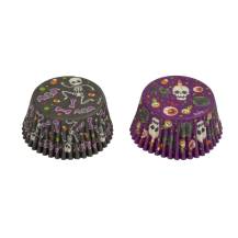 Decora košíčky na muffiny Černé a fialové s halloweenským motivem (36 ks) 1