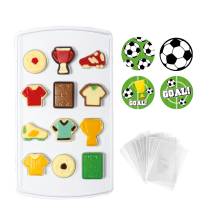 Decora plastic mold for chocolate Football with bags and stickers