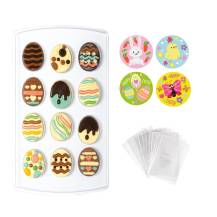 Decora plastic mold for chocolate Eggs with bags and stickers