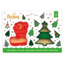 Decora cutters Tree and shoe (2 pcs)