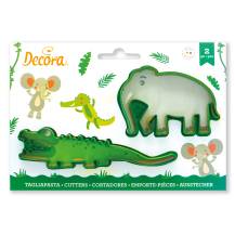 Decora cutter Crocodile and elephant (2 pcs)